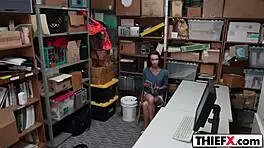 Burglar Teen 18+ Sucks Big Cock In Garage