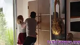 Stepmother-in-law and stepdaughter in amateur hd video