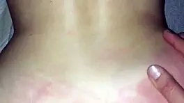 blonde teen gets fucked doggystyle with creampie