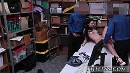 Hot teen gets intense anal fuck and creampie.
