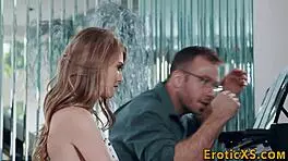 pretty teen 18+ riding lover with blowjob and handjob