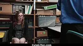 Teen pussy fucked for shoplifting by burglar with big cock pov monster cock punishment.