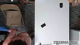 Cop fucks ebony hooker, focuses on feet