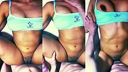The demure stepmother turns into a wild Latina beast, cheating with her lover in a tight orgasmic encounter