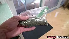 step dad punishes stepdaughter for smoking weed