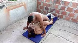 La Perra Cachonda De Mi Esposa Me Provoca En La Terraza Y Me Corro En Sus Tetas - 1 Parte