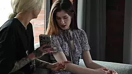 Tattooed lesbian friend guides me to explore hidden desires