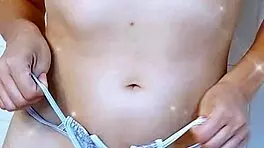 Step sister feels aroused in wet shower with big ass and tits