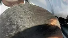 Curvy Liyah Bunni caught sucking big black cock on the highway