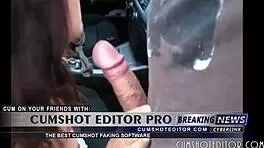 German amateur sucks cock for public facial