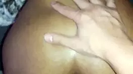 Ebony teen's tight pussy grips monster cock