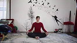 I am teaching a yoga lesson, but I messed up the pose.