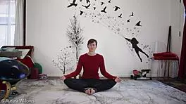 I am teaching a yoga lesson, but I messed up the pose.