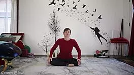 I am teaching a yoga lesson, but I messed up the pose.
