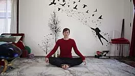 I am teaching a yoga lesson, but I messed up the pose.
