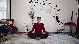 I am teaching a yoga lesson, but I messed up the pose.