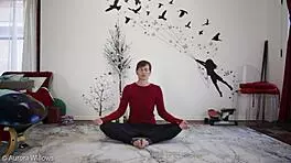 I am teaching a yoga lesson, but I messed up the pose.