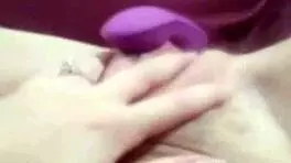 cute teen plays with toys alone