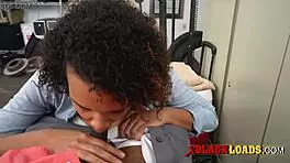 i watched this black chick ride a huge shlong all over the office during the interview