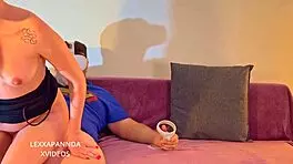 cute asian babe moans while pleasuring herself with a wand