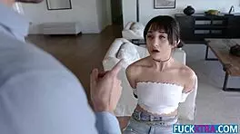 a latina bodybuilder in bikini smokes and fingers herself to orgasm on camera