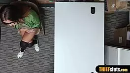 Geek chick in glasses gets fucked hard
