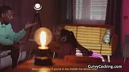 playing video games with my spanish girlfriend, then she gets that big black cock action.