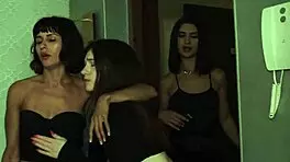 me and my lesbian gf showed a shy milf some wild fun