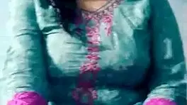 Unsatisfied indian teen satisfying herself on webcam with big boobs.