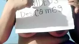 Unsatisfied indian teen satisfying herself on webcam with big boobs.