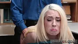 Petite Blonde Teen Strips In Police Uniform During Attempted Theft