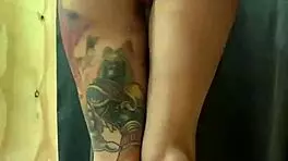 i spotted an unknown girl in the store wearing a butt plug