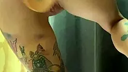 i spotted an unknown girl in the store wearing a butt plug