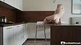 Starting The Day With Kitchen Masturbation