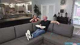 teen violet gems stuck and fucked by danny steele's monster cock