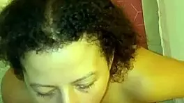 Young teen amateur demands cumshot on her face during intense blowjob!