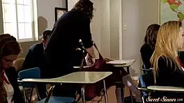 gorgeous teen rides cock after classes, small tits bouncing in cowgirl. oops, i messed up the roleplay!