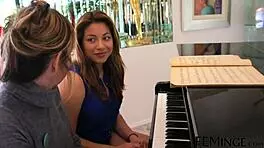 Step Sister Licks Tutor Pussy in Group