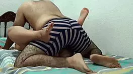 why are we having sex in my parents' room? this latina teen's big ass in missionary