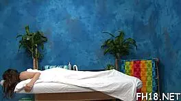 Sex Massage With Rough Fucking And Blowjob For Oiled Teen 18+ Couple