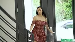 Madi Laine and Kimora Quin cum together in missionary