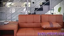 Stepdaughter Gets Fingered and Fucked Hard After Sucking Cock in Wild Amateur Action