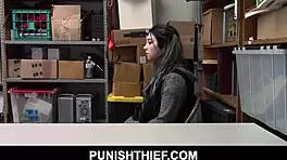Big-Ass Teen Shoplifter Busted And Fucked By Officer Amilia Onyx