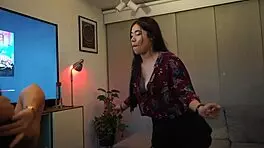 nataly and linda dance together and remove their clothes