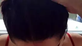 hey, check out white moon, that cute teen 18+ slut, deepthroating in front of the jacuzzi