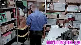 Real teen thief rides dick and gets cumshot after stealing
