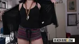 Athletic Teen 18+ Get Rough Fucked At The Office By Her Black Coach