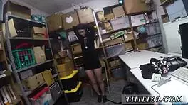 Did the emo teen get caught bound in the shop uniform?