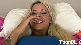 Having a hard boner in her face hole makes the hotty very lusty, right?