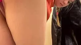 Extreme public pussy fingering with vibrator